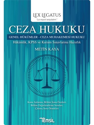 Lex Legatus Ceza Hukuku - Metin Kaya