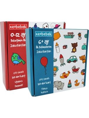 Neobebek Yenidoğan Zeka Kartları Seti (2 Kutu 40 Kart )