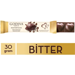 Bitter Ganaj Çikolata  Bar 30 gr x 12 Adet