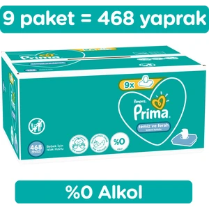 Islak Havlu Mendil Temiz ve Ferah 9'lu 468 Yaprak Fırsat Paketi
