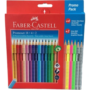 24 Renk Kuru Boya Kalemi Promoset 18+4+2 Uzun Boy