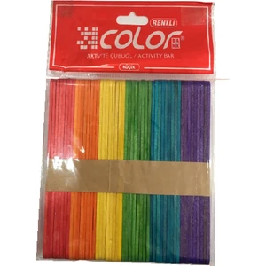 Aktivite Çubuğu Küçük 9MMX11CM 6 Renkli 50'li