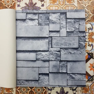 Taş Desenli 3 Boyutlu 13253 Duvar Kağıdı (5m²) - Tutkal Hediyeli