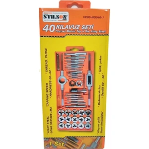 Alaşım Çelik Metrik Kılavuz Pafta Takımı 40'lı