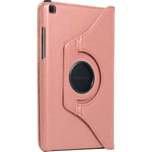 Samsung Galaxy Tab A 8" 2019 T290 Kılıf 360 Rotating Stand Deri Rose Gold