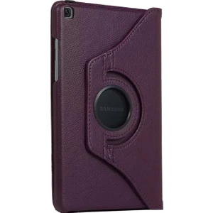 Samsung Galaxy Tab A 8" 2019 T290 Kılıf 360 Rotating Stand Deri Mor