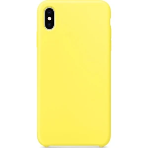 Apple iPhone XS Max Tam Koruma Silikon Kılıf - Sarı