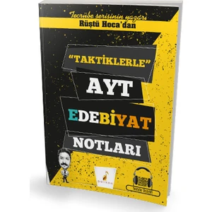 Pelikan Yayınları Rüştü Hoca'dan Taktiklerle AYT Edebiyat Notları