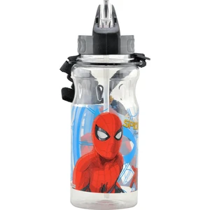 Hakan Çanta Spiderman 500 ml Şeffaf Kırılmaz Matara - 78778 Pratik Kapak