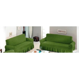 Evory Home Bürümcük Standart Koltuk Örtüsü Takımı (3+2+1+1) - Yeşil