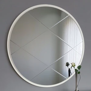 Neostill Füme Ayna Baklava Desen 60 cm Yuvarlak