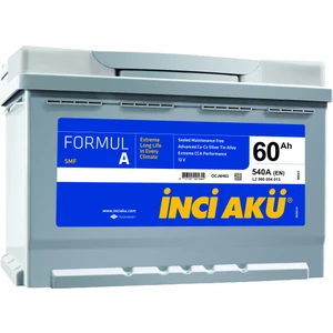 Akü 12 Volt 60 Amper 540 EN Formul A ( Üretim Yılı: 2021 )