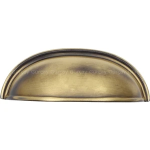 Gürçay Hırdavat Lüks Çanak Kulp Antik Sarı 64 mm 2'li