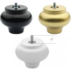 Gürçay Hırdavat Mobilya Ayağı Plastik Küre 7 cm Altın 4'lü