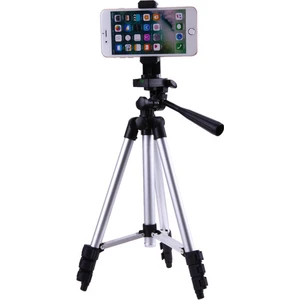 Cep Telefonları İçin  135 cm Alüminyum Tripod Taşıma Çantalı Tripod + 3 Ayak Sehpa Telefon Tutucu