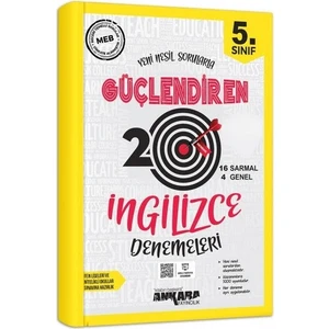 Ankara Yayıncılık 5.Sınıf Güçlendiren Ingilizce 20 Deneme Sınavı