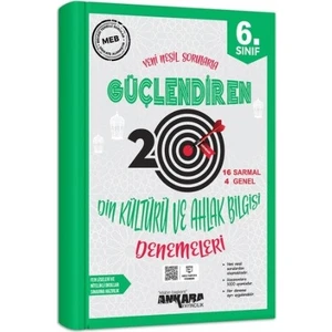 Ankara Yayıncılık 6.Sınıf Güçlendiren Din Kültürü Kültürü ve Ahlak Bilgisi 20 Deneme Sınavı