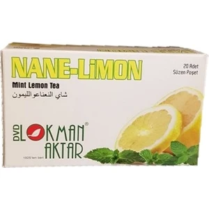 Lokman Aktar  Nane Limon Çayı 20 Adet Süzen Poşet Net 40 gr