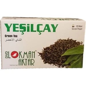 Lokman Aktar  Yeşil Çay Yeşilçay 20 Adet Süzen Poşet Net 40 gr
