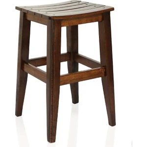 Ahşap Tabure Ceviz 35 x 28 cm