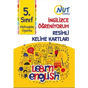 Nut Publishing 5. Sınıf İngilizce Öğreniyorum Resimli Kelime Kartları