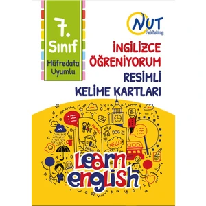 Nut Publishing 7. Sınıf İngilizce Öğreniyorum Resimli Kelime Kartları