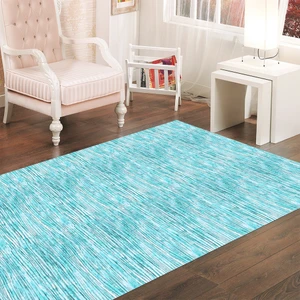 Kaymaz Taban Yıkanabilir Abstract Çizgi Desenli Dijital Baskılı Halı RSP120