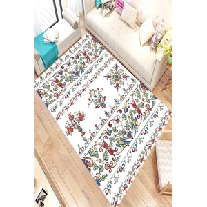 Kaymaz Taban Yıkanabilir İşleme Desenli Dijital Baskılı Halı RSP1509