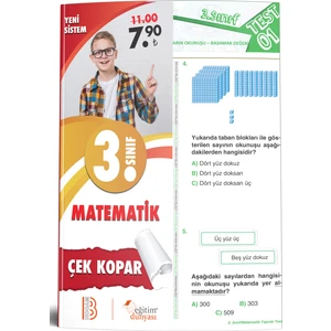 Eğitim Dünyası Yayınları & Benim Hocam Yayınları - 3. Sınıf Matematik Çek Kopar Yaprak Test