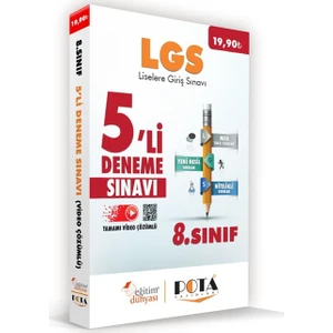 Eğitim Dünyası Yayınları & Pota Yayınları - LGS 5'li Deneme Kitabı