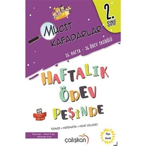 Çalışkan Yayınları 2. Sınıf Mucit Kafadarlar Haftalık Ödev Peşinde