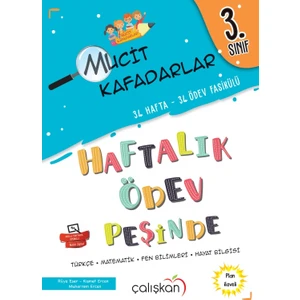 Çalışkan Yayınları 3. Sınıf Mucit Kafadarlar Haftalık Ödev Peşinde