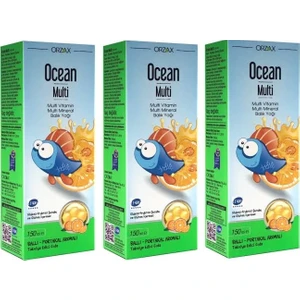 Ocean Multı Balık Yağı Şurubu 150 ml 3 Adet