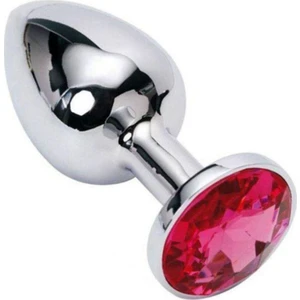 Gümüş Metal Taşlı Küçük Boy Anal Plug
