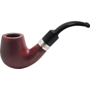 9 mm Metal Bilezikli Maun Lake Ahşap Pipo PY69