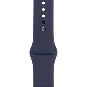 44mm Kılıf Silikon Kordon Düz Renkl Lacivert