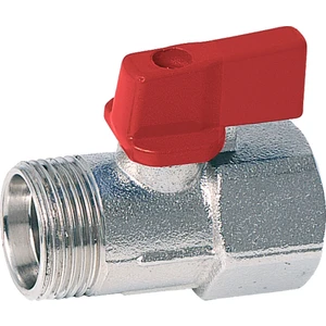 1/2" Mini Küresel Su Vanası Kırmızı