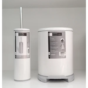 Cigo Çöp Kovası Klozet Fırçası Beyaz