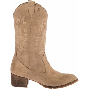Fox Shoes Vizon Süet Kadın Bot E267730002