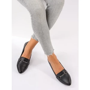 Fox Shoes Siyah Kadın Babet G290010009