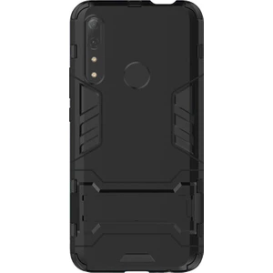 Huawei Y9 Prime 2019 Alfa Serisi Armor Standlı Perfect Koruma Kılıf - Siyah