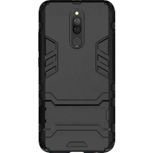 Xiaomi Redmi 8 Alfa Serisi Armor Standlı Perfect Koruma Kılıf - Siyah