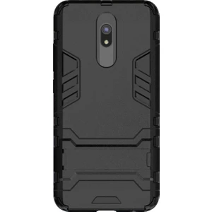 Xiaomi Redmi 8A Alfa Serisi Armor Standlı Perfect Koruma Kılıf - Siyah