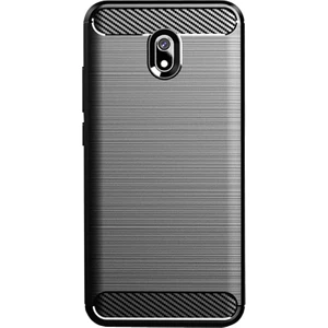 Xiaomi Redmi 8A Brushed Carbon Fiber Silikon Kılıf - Siyah