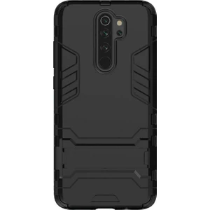 Xiaomi Redmi Note 8 Pro Alfa Serisi Armor Standlı Perfect Koruma Kılıf - Siyah