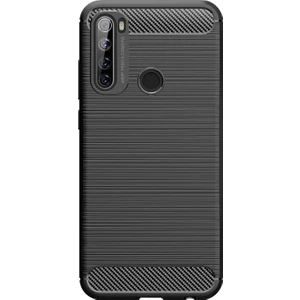 Xiaomi Redmi Note 8T Brushed Carbon Fiber Silikon Kılıf - Siyah