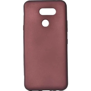 Tekno Grup LG K40s Kılıf Mat Premium Silikon Kılıf Bordo