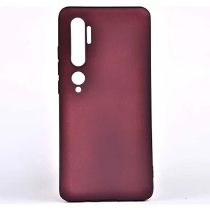 Tekno Grup Xiaomi Mi Note 10 Kılıf Mat Premium Silikon Kılıf Bordo