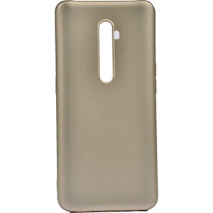 Tekno Grup Oppo Reno 2Z Kılıf Mat Premium Silikon Kılıf + Tam Kaplayan 6D Nano Ekran Koruyucu Gold