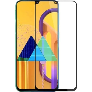 Tekno Grup Samsung Galaxy M30 Tam Kaplayan Temperli Cam Ekran Koruyucu Siyah